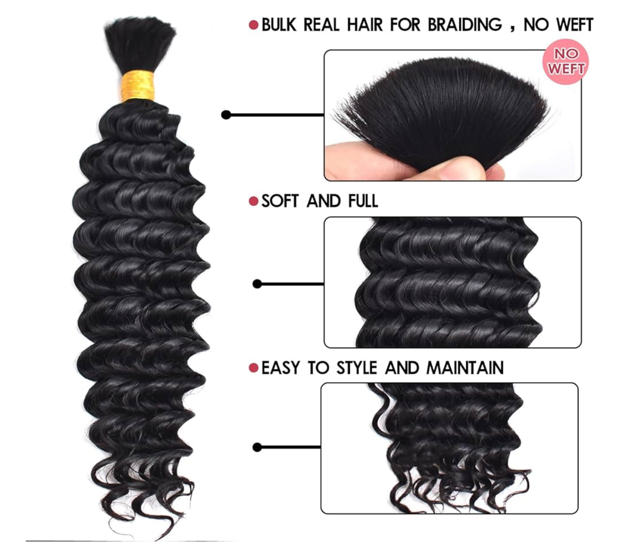 Body Wave curl Braiding Hair