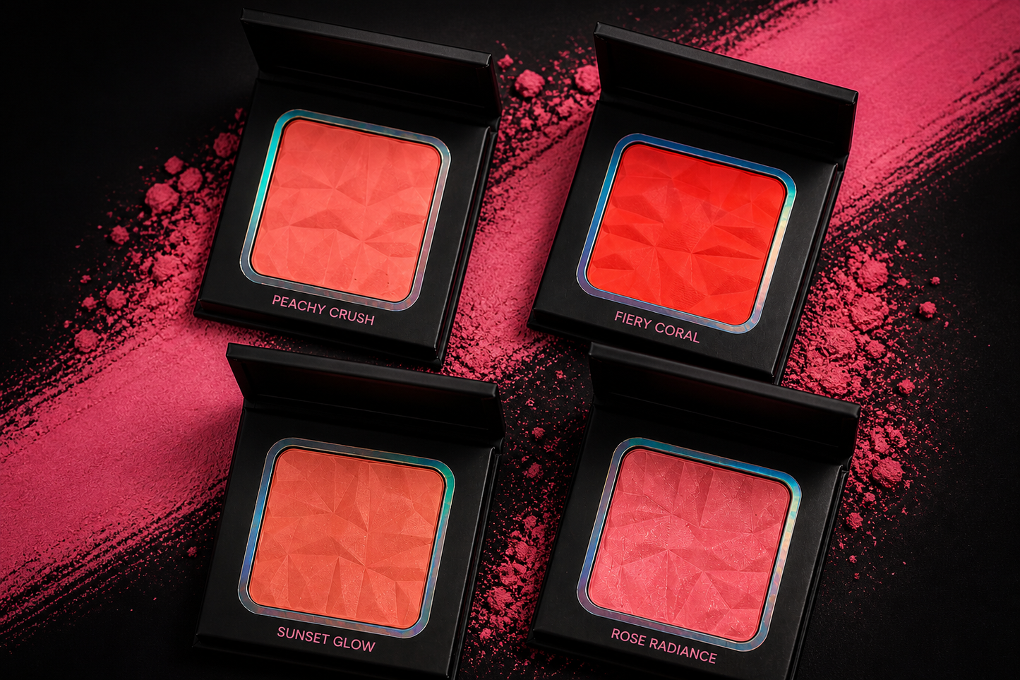 Fiery Coral Blush – Bold Pigment Long-Lasting Glow | DAT GIRL Cosmetics