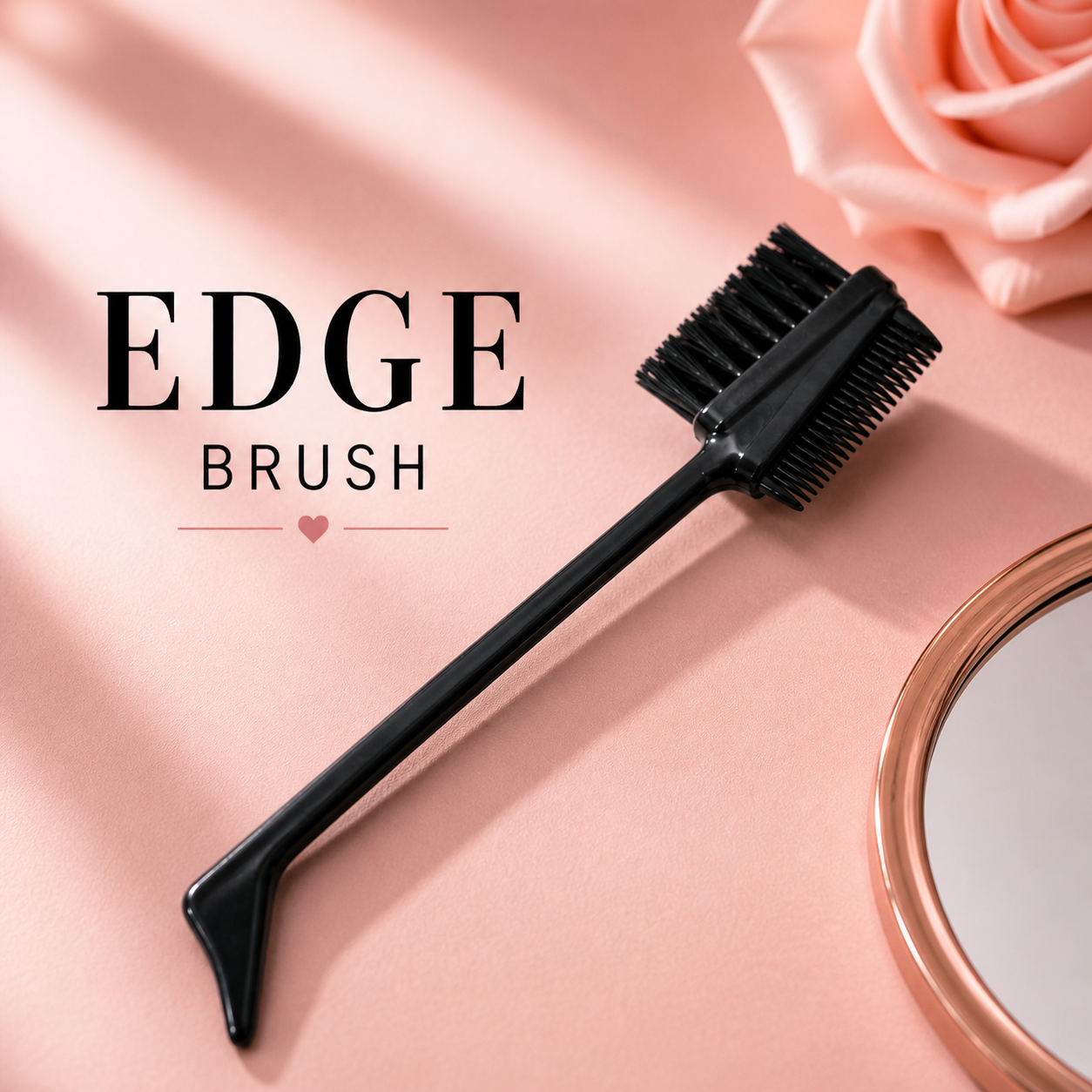 Kym Nicole Edge Brush – Dual-Sided Hair Styling & Baby Hair Tool