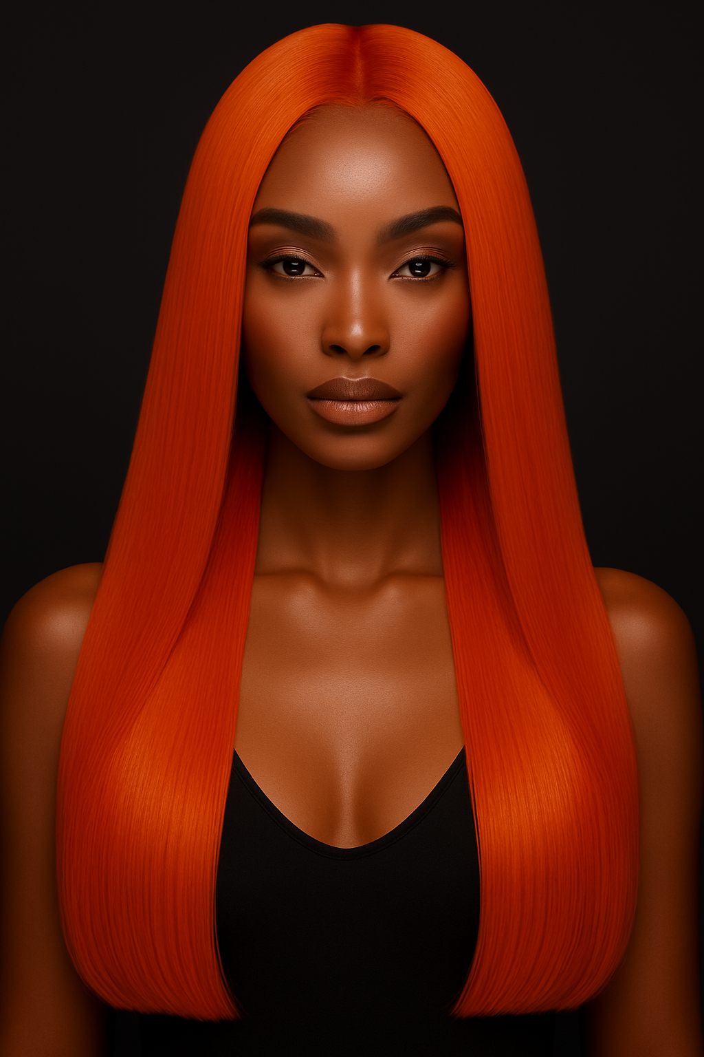 Just A Girl Wigs (Straight- Orange)