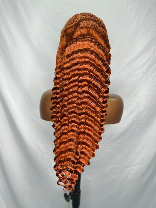 Just A Girl Wigs (Pineapple Wave- Orange)