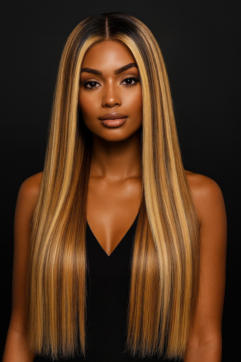 Melissa Highlighted Wig (Straight)