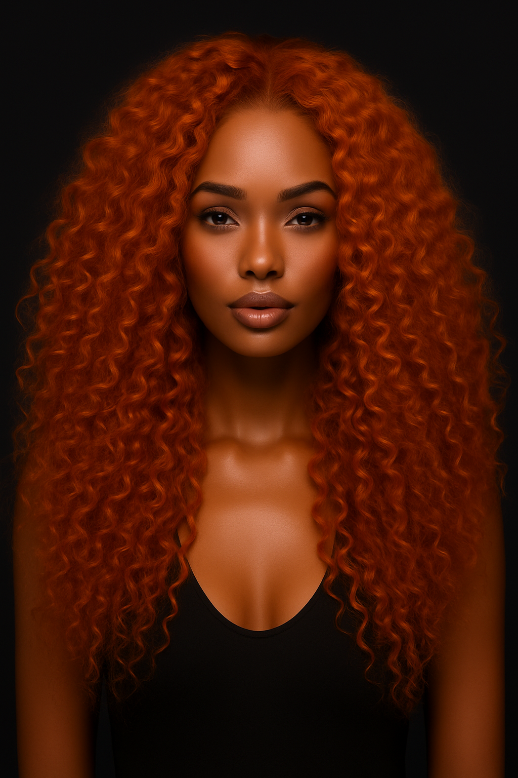 Just A Girl Wigs (Pineapple Wave- Orange)