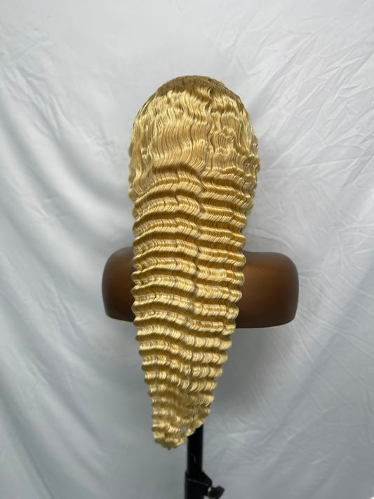 Rose 613 Honey Blonde Wigs (Pineapple Wave)