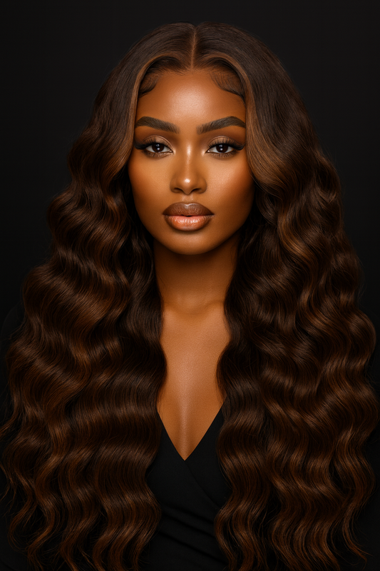 Jessy Brown Color Wig (Water Wave)