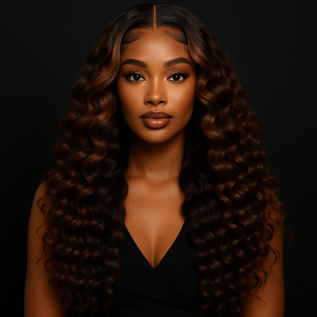 Jessy wig Brown Color Wig (Pineapple Wave)