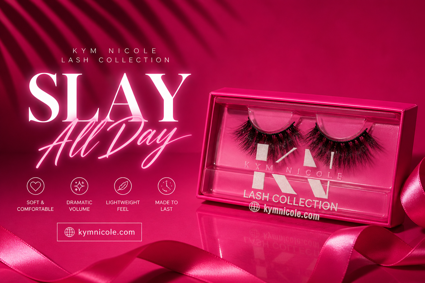 Slay All Day Lashes – Luxury Dramatic Volume Faux Mink Lash