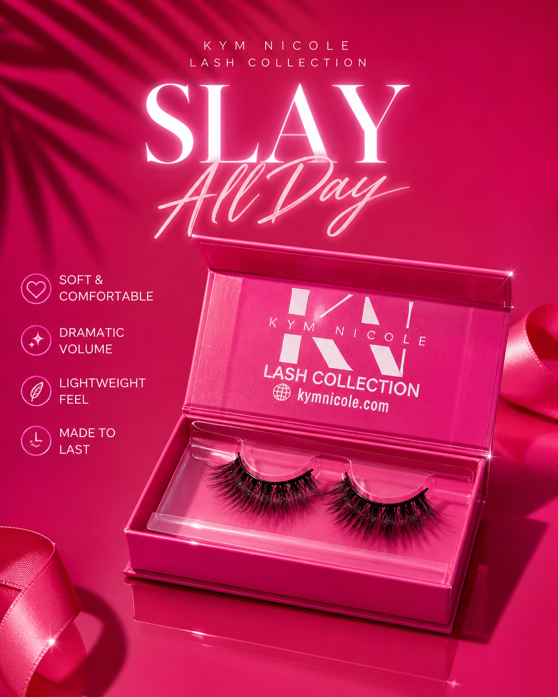 Slay All Day Lashes – Luxury Dramatic Volume Faux Mink Lash