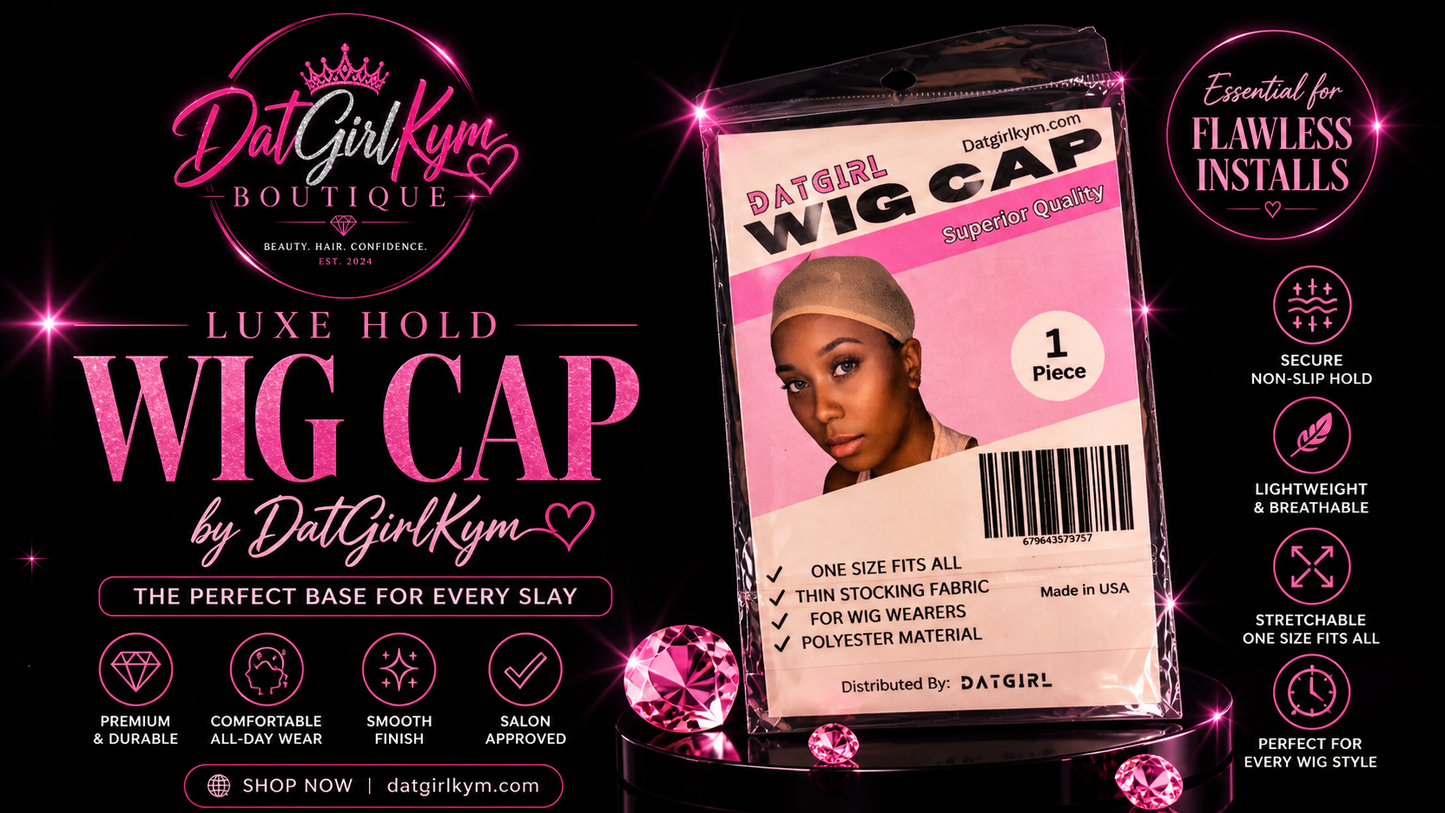 Luxe Hold Wig Cap (1 Pack) – Stretchy, Breathable & Secure Fit | DatGirlKym