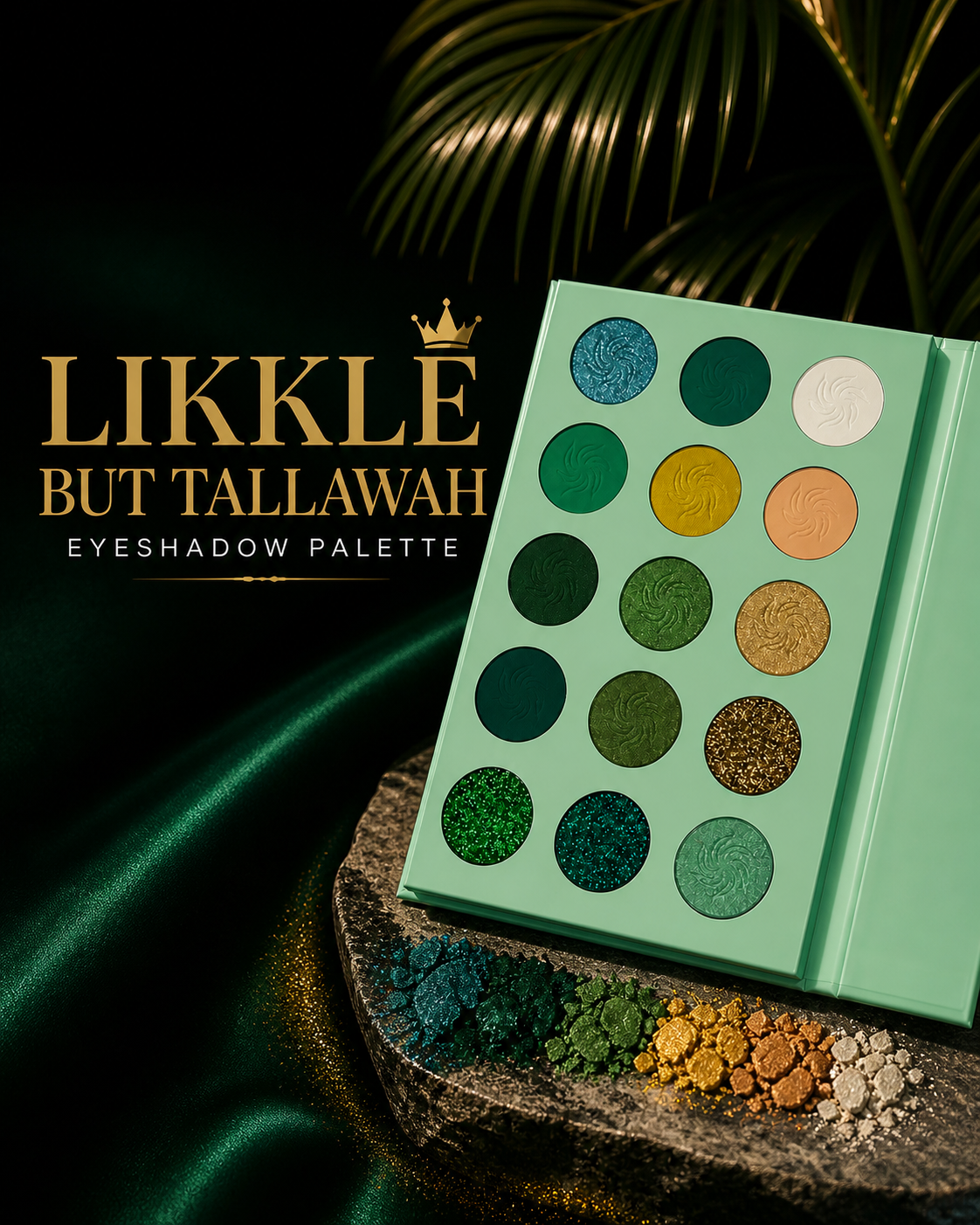 Likkle But Tallawah Eyeshadow Palette – Highly Pigmented, Long-Wear & Blendable | Kym B Cosmetics