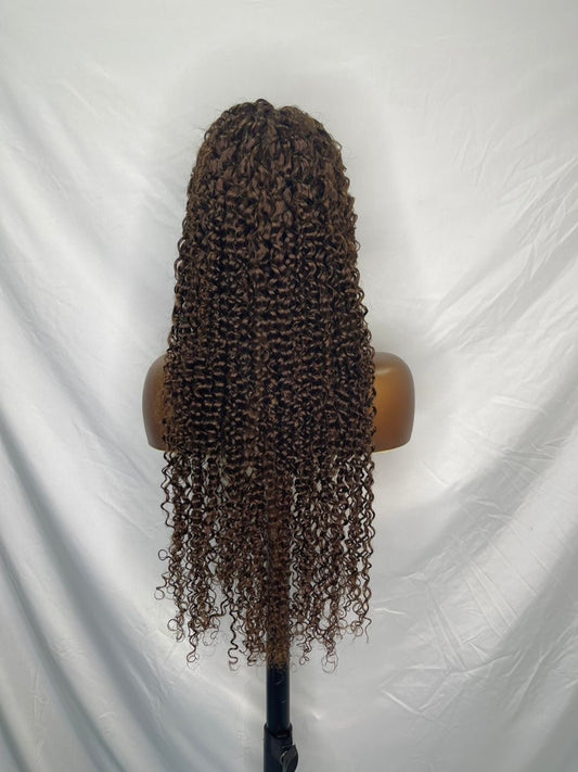 Jessy Brown Color Wig (Pineapple Wave)